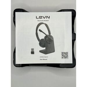 Wireless Bluetooth Headset with Noise-Canceling Mic for Work